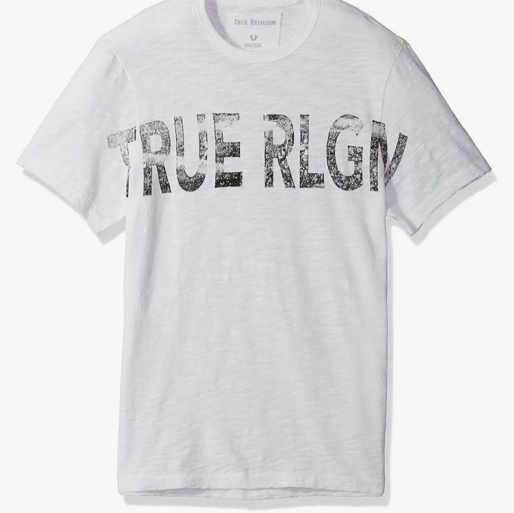 TRUE RELIGION MEN'S GRAPHIC LOGO T-SHIRT SIZE LARGE
